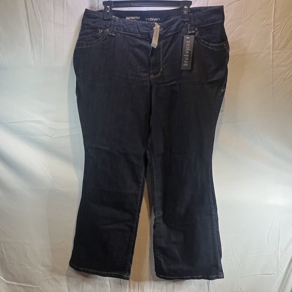 Lane Bryant Womens Distinctly Boot 18 Blue Denim Cotton Stretch Bootcut NWT